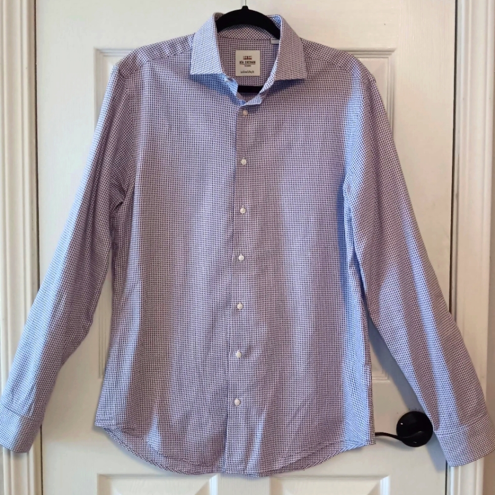 Ben Sherman Tailoring Slim Fit Long Sleeve Button Front Shirt